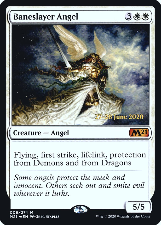 Baneslayer Angel  [Core Set 2021 Prerelease Promos] | Rock City Comics