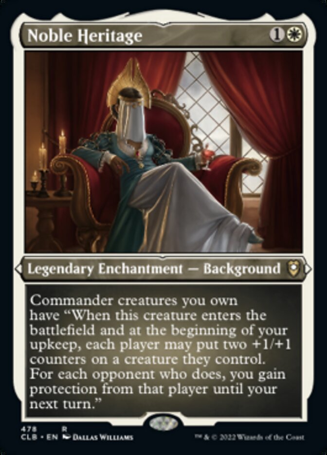 Noble Heritage (Foil Etched) [Commander Legends: Battle for Baldur's Gate] | Rock City Comics