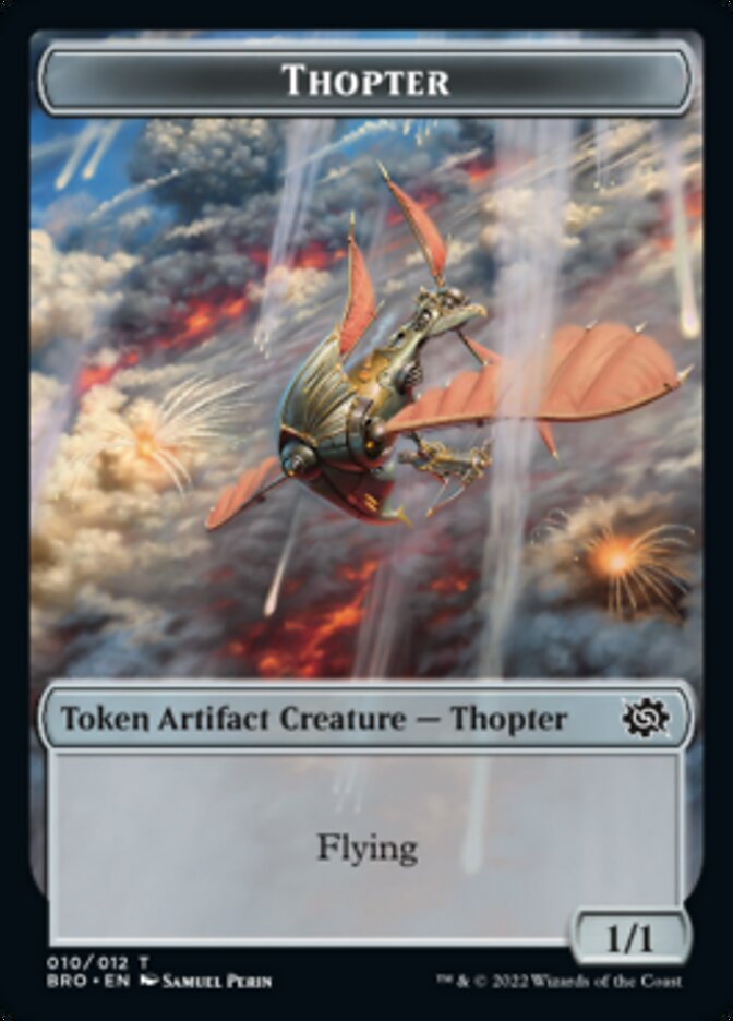 Thopter // Construct (005) Double-Sided Token [The Brothers' War Tokens] | Rock City Comics