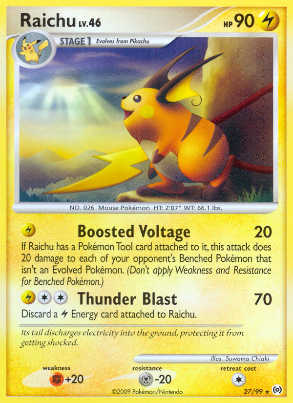 Raichu (27/99) [Platinum: Arceus] | Rock City Comics