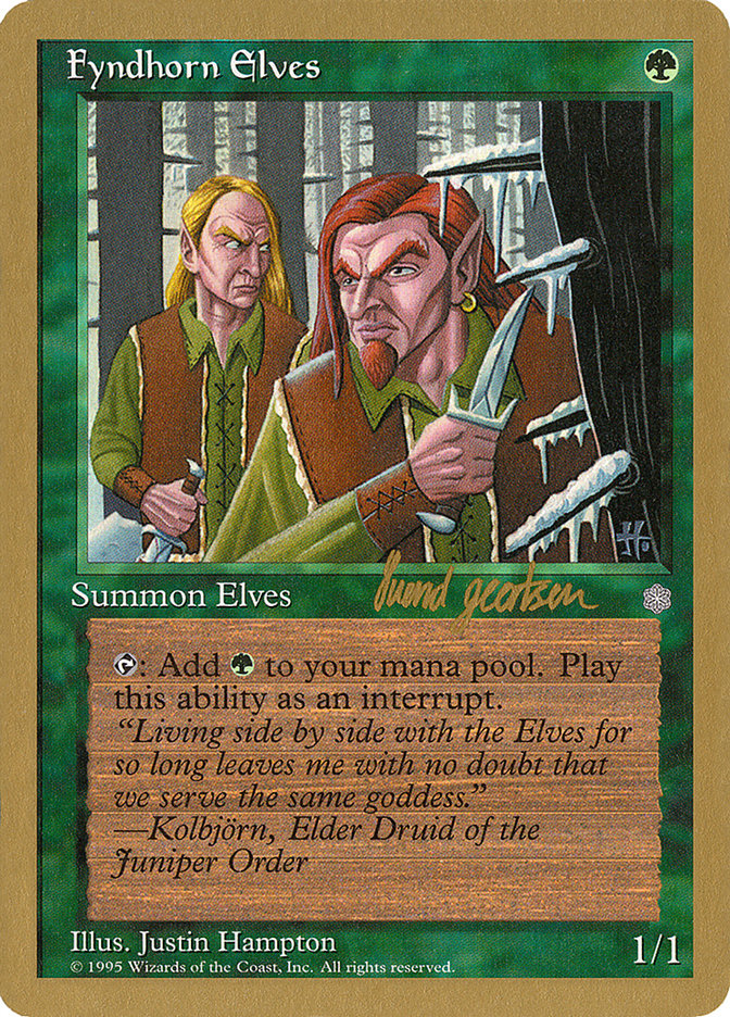 Fyndhorn Elves (Svend Geertsen) [World Championship Decks 1997] | Rock City Comics