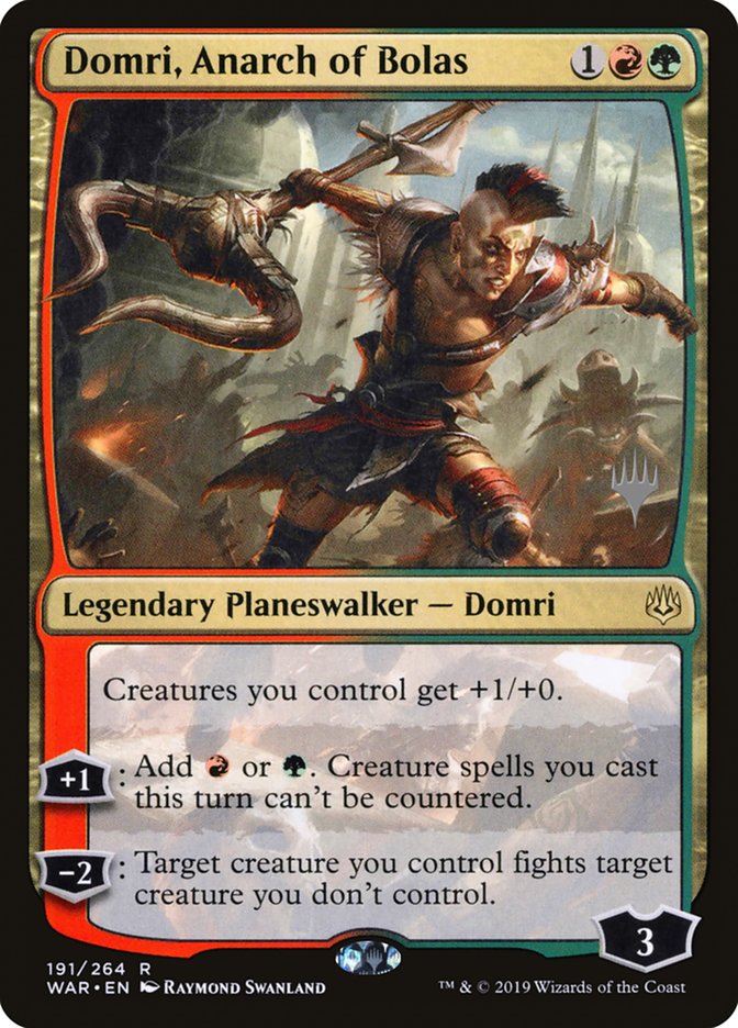 Domri, Anarch of Bolas (Promo Pack) [War of the Spark Promos] | Rock City Comics