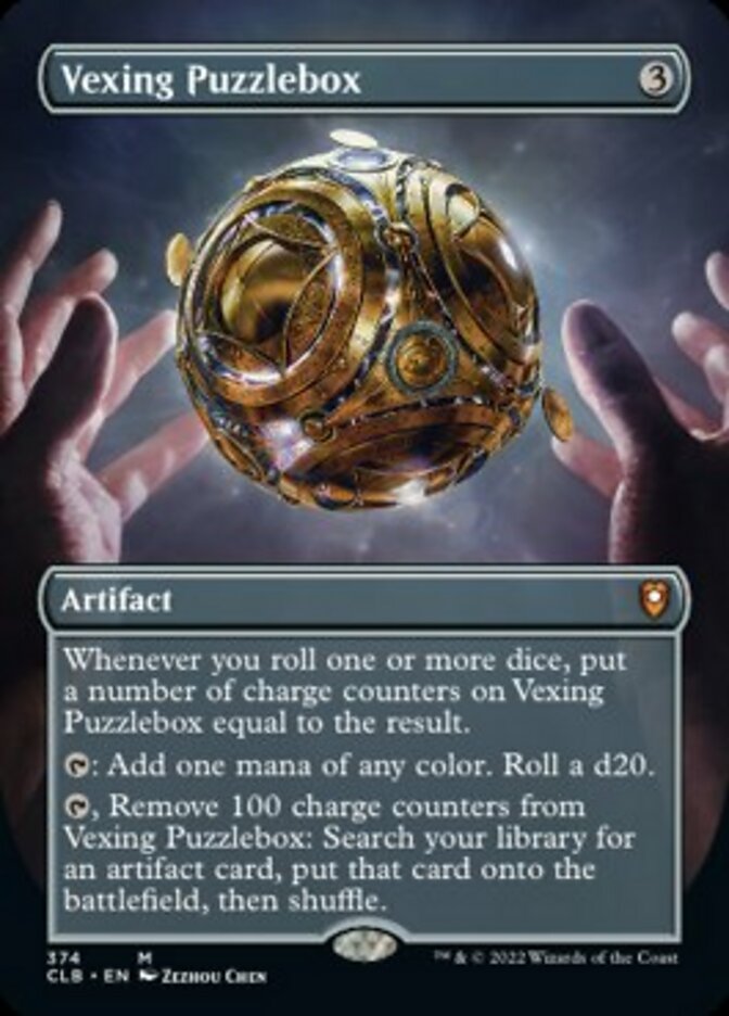 Vexing Puzzlebox (Borderless Alternate Art) [Commander Legends: Battle for Baldur's Gate] | Rock City Comics