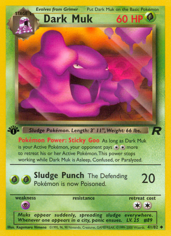 Dark Muk (41/82) [Team Rocket 1st Edition] | Rock City Comics