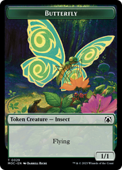 Butterfly // City's Blessing Double-Sided Token [March of the Machine Commander Tokens] | Rock City Comics