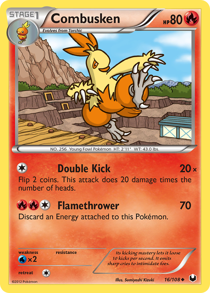 Combusken (16/108) [Black & White: Dark Explorers] | Rock City Comics