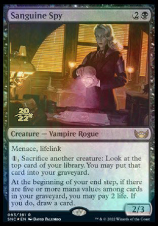 Sanguine Spy [Streets of New Capenna Prerelease Promos] | Rock City Comics