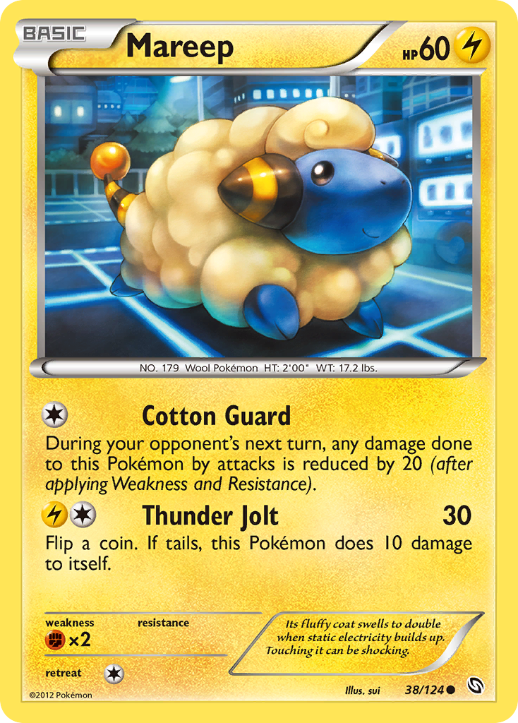 Mareep (38/124) [Black & White: Dragons Exalted] | Rock City Comics