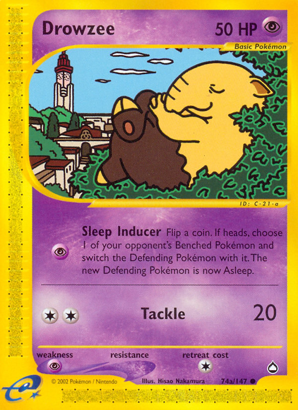 Drowzee (74a/147) [Aquapolis] | Rock City Comics