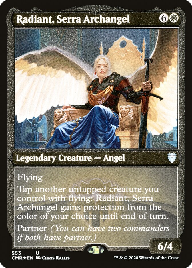 Radiant, Serra Archangel (Etched) [Commander Legends] | Rock City Comics