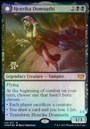 Henrika Domnathi // Henrika, Infernal Seer [Innistrad: Crimson Vow Prerelease Promos] | Rock City Comics