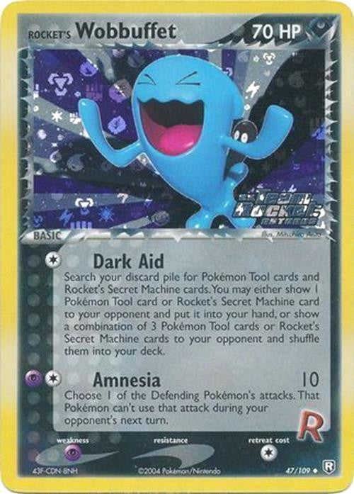 Rocket's Wobbuffet (47/109) (Stamped) [EX: Team Rocket Returns] | Rock City Comics