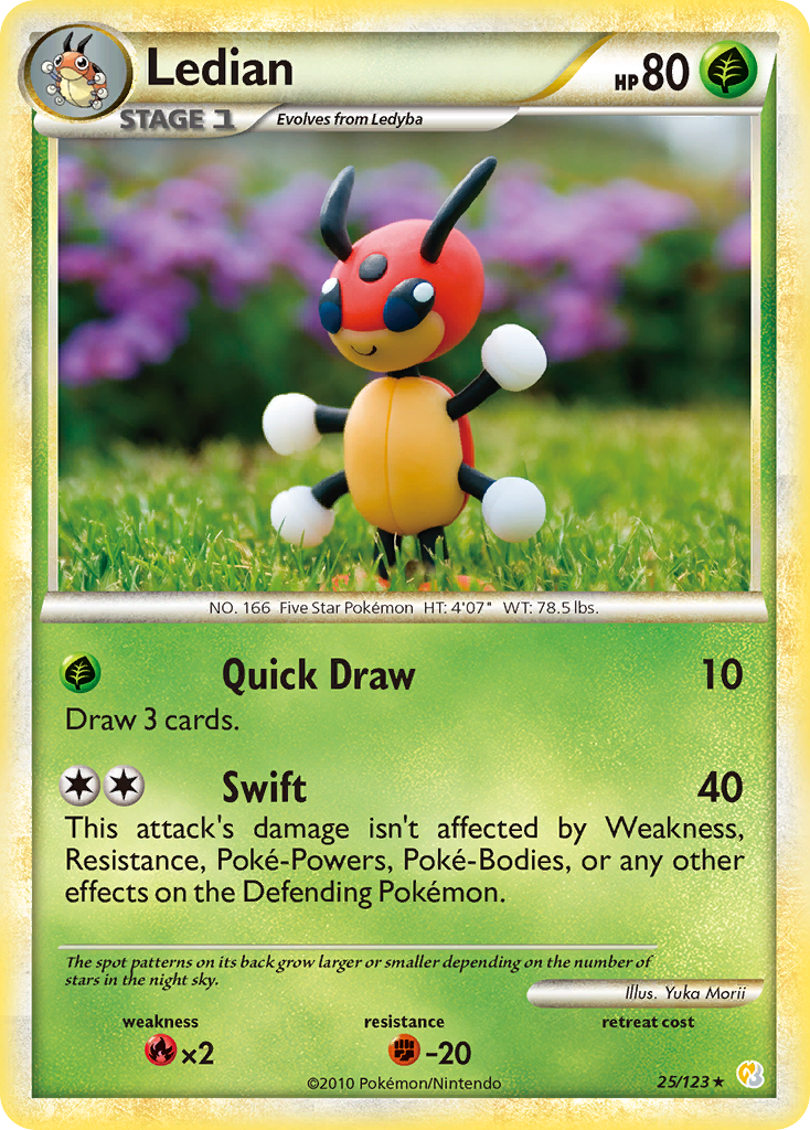 Ledian (25/123) [HeartGold & SoulSilver: Base Set] | Rock City Comics