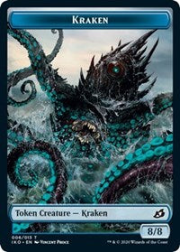 Kraken // Human Soldier (005) Double-sided Token [Ikoria: Lair of Behemoths Tokens] | Rock City Comics