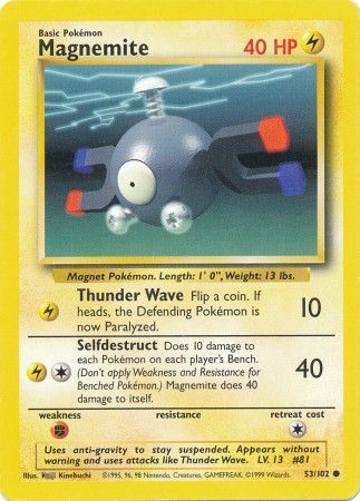 Magnemite (53/102) [Base Set Unlimited] | Rock City Comics