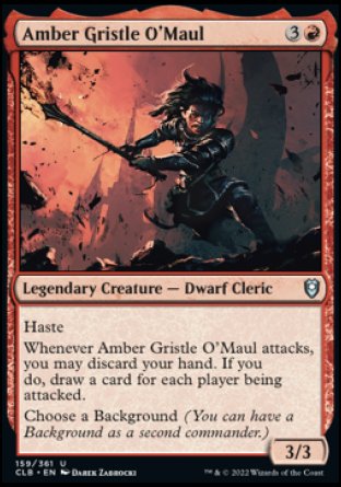 Amber Gristle O'Maul [Commander Legends: Battle for Baldur's Gate] | Rock City Comics