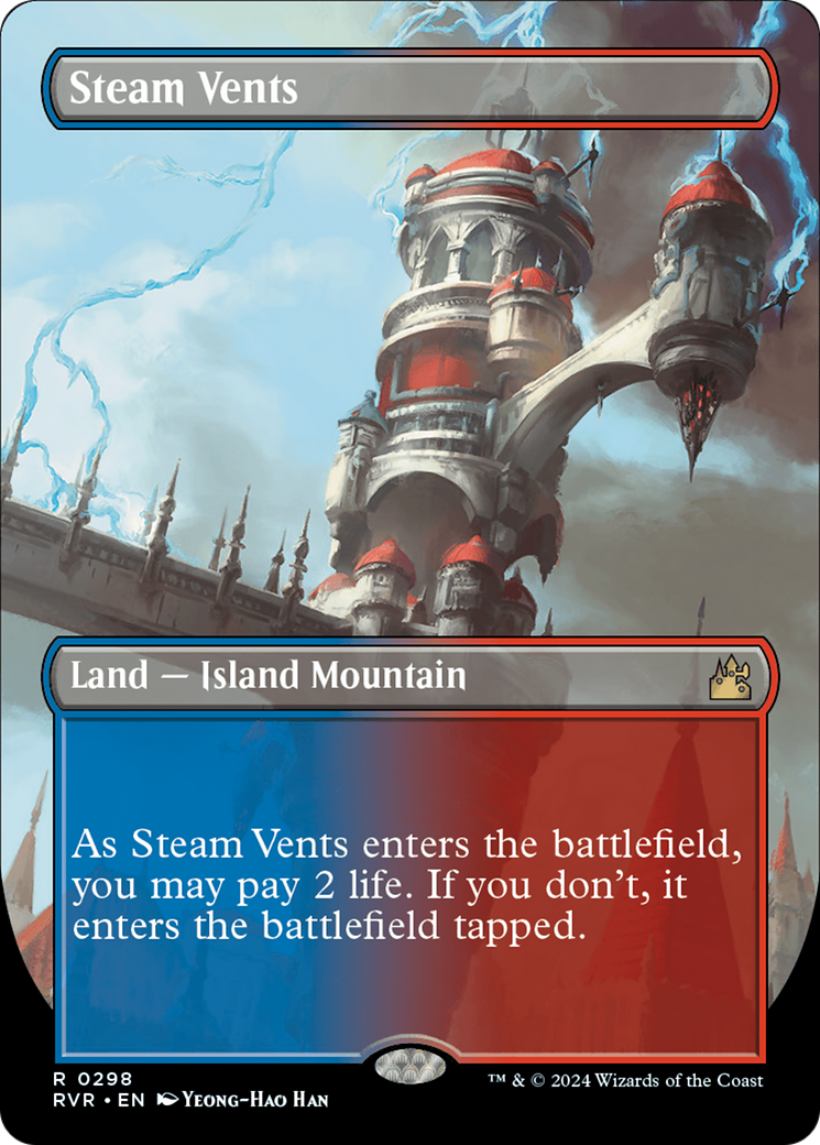 Steam Vents (Borderless) [Ravnica Remastered] | Rock City Comics