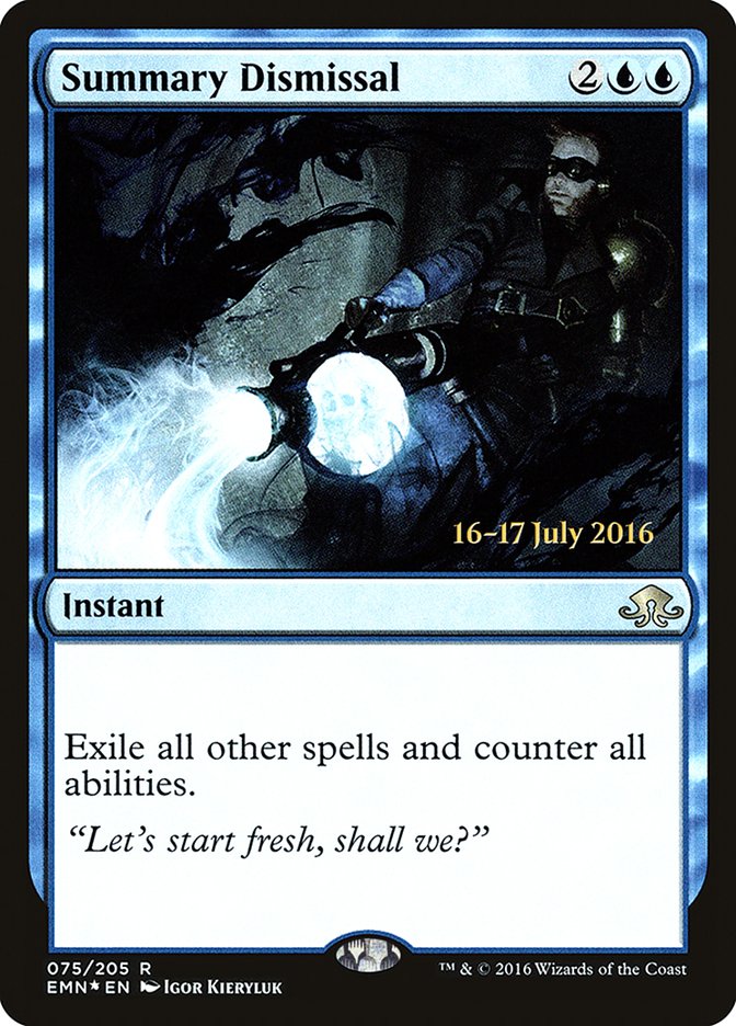 Summary Dismissal  [Eldritch Moon Prerelease Promos] | Rock City Comics