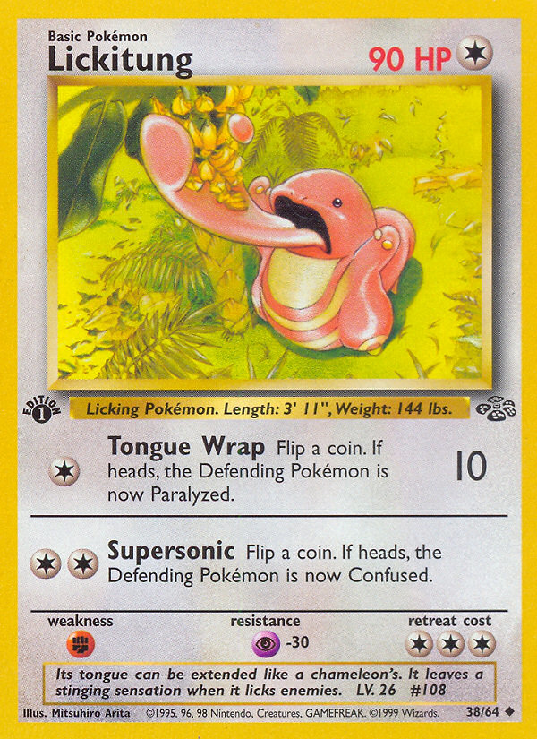 Lickitung (38/64) [Jungle 1st Edition] | Rock City Comics