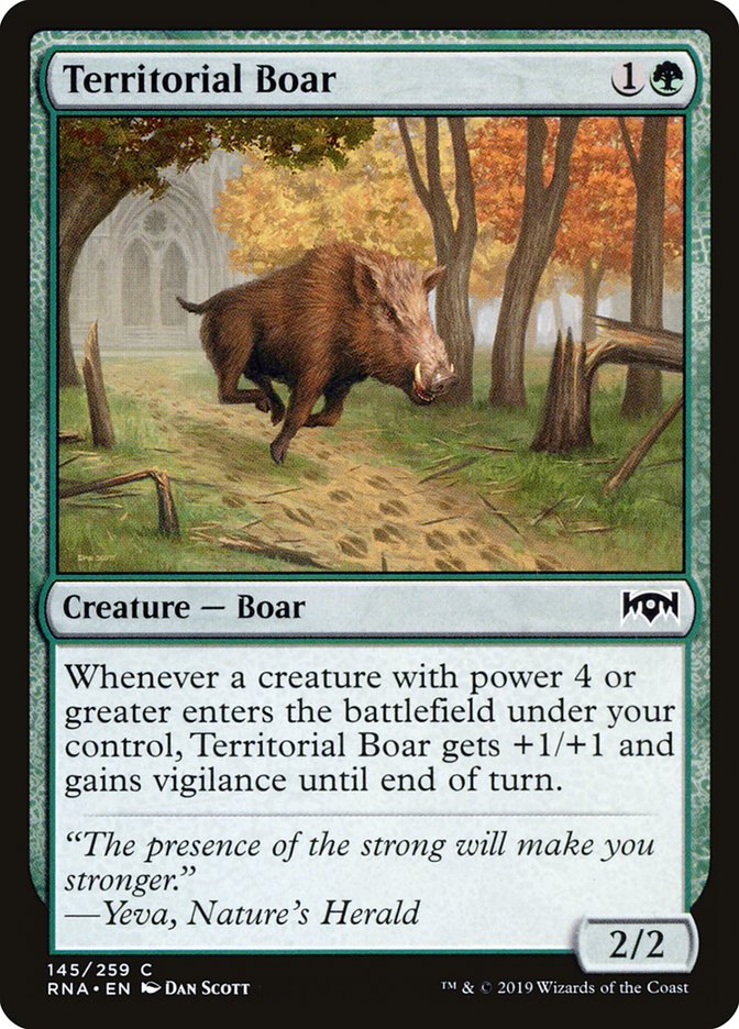 Territorial Boar [Ravnica Allegiance] | Rock City Comics