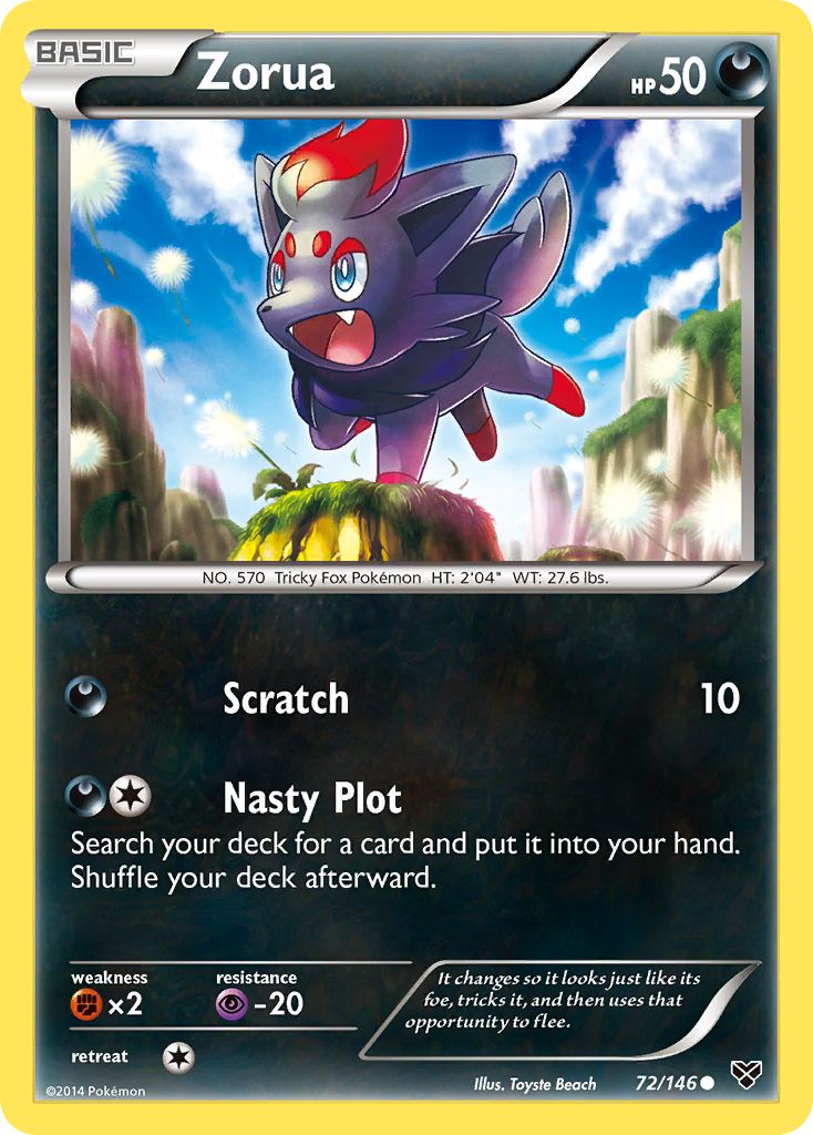 Zorua (72/146) [XY: Base Set] | Rock City Comics