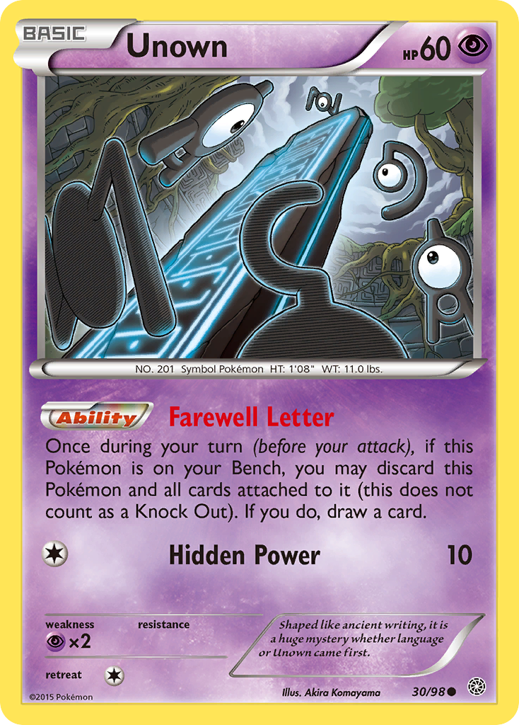 Unown (30/98) [XY: Ancient Origins] | Rock City Comics