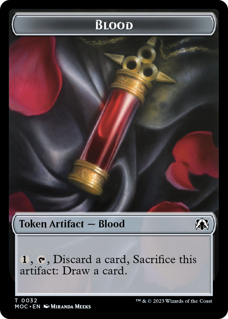 Blood // Shapeshifter Double-Sided Token [March of the Machine Commander Tokens] | Rock City Comics