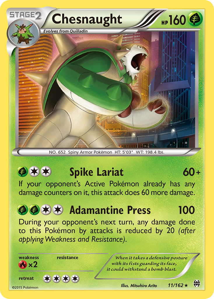 Chesnaught (11/162) [XY: BREAKthrough] | Rock City Comics