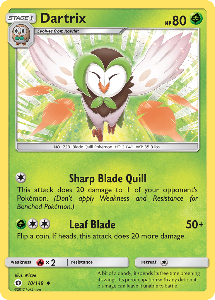 Dartrix (10/149) [Sun & Moon: Base Set] | Rock City Comics