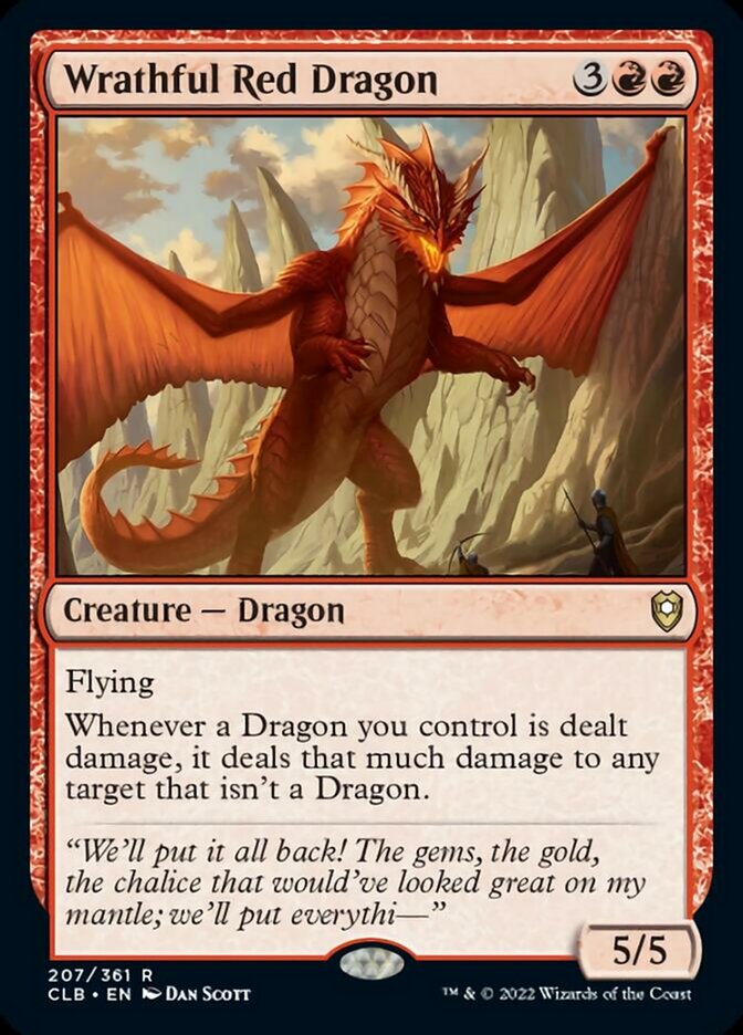 Wrathful Red Dragon [Commander Legends: Battle for Baldur's Gate] | Rock City Comics