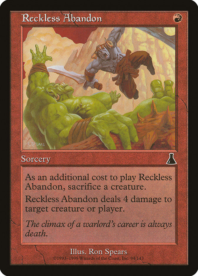 Reckless Abandon [Urza's Destiny] | Rock City Comics