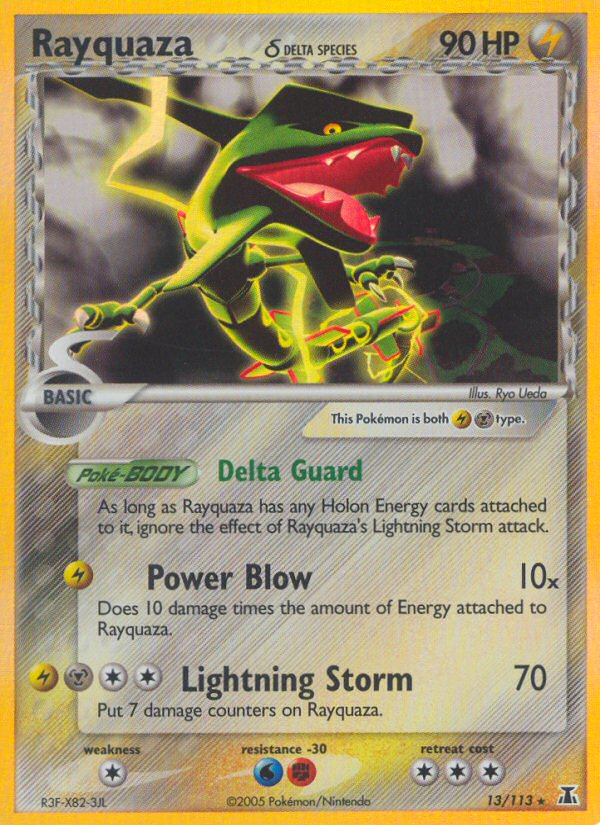 Rayquaza (13/113) (Delta Species) [EX: Delta Species] | Rock City Comics