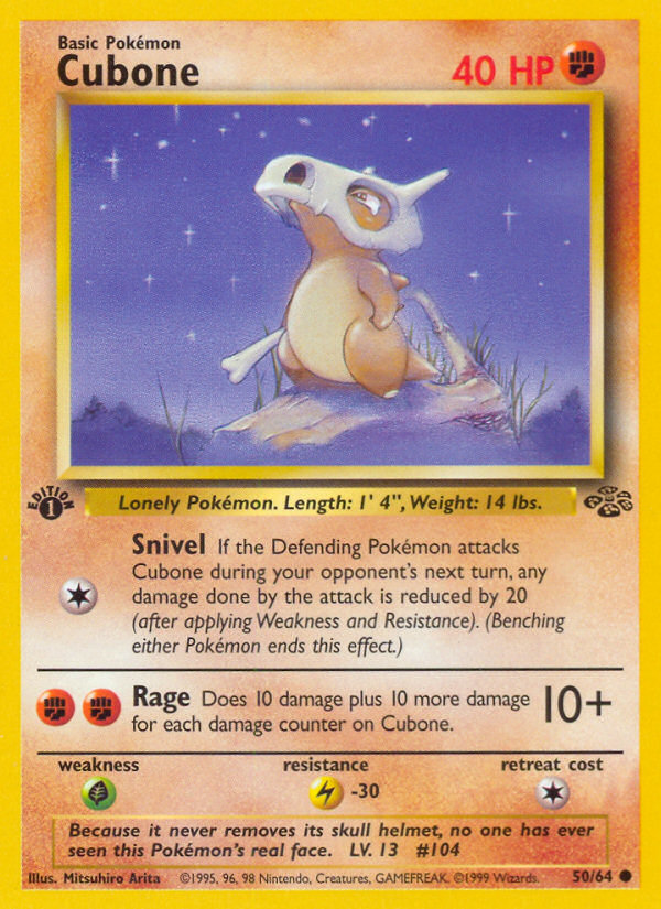 Cubone (50/64) [Jungle 1st Edition] | Rock City Comics