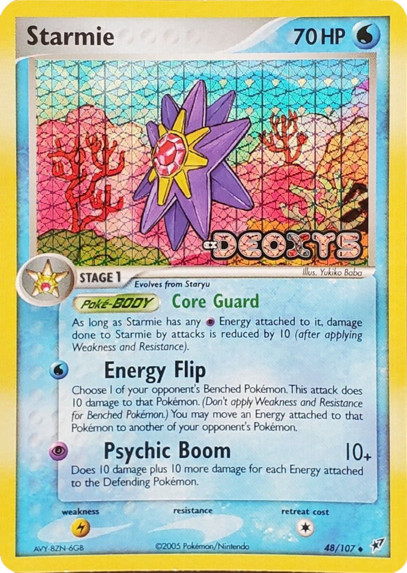 Starmie (48/107) (Stamped) [EX: Deoxys] | Rock City Comics