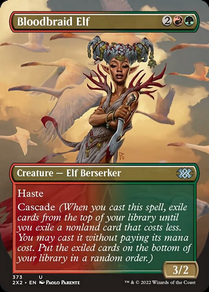 Bloodbraid Elf (Borderless Alternate Art) [Double Masters 2022] | Rock City Comics