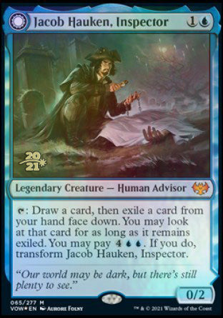 Jacob Hauken, Inspector // Hauken's Insight [Innistrad: Crimson Vow Prerelease Promos] | Rock City Comics