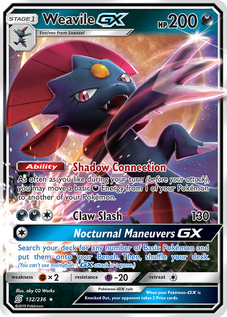 Weavile GX (132/236) [Sun & Moon: Unified Minds] | Rock City Comics