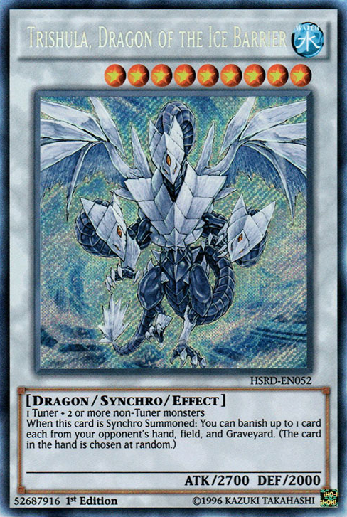 Trishula, Dragon of the Ice Barrier [HSRD-EN052] Secret Rare | Rock City Comics