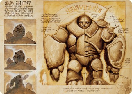 Precursor Golem Art Card [The Brothers' War Art Series] | Rock City Comics