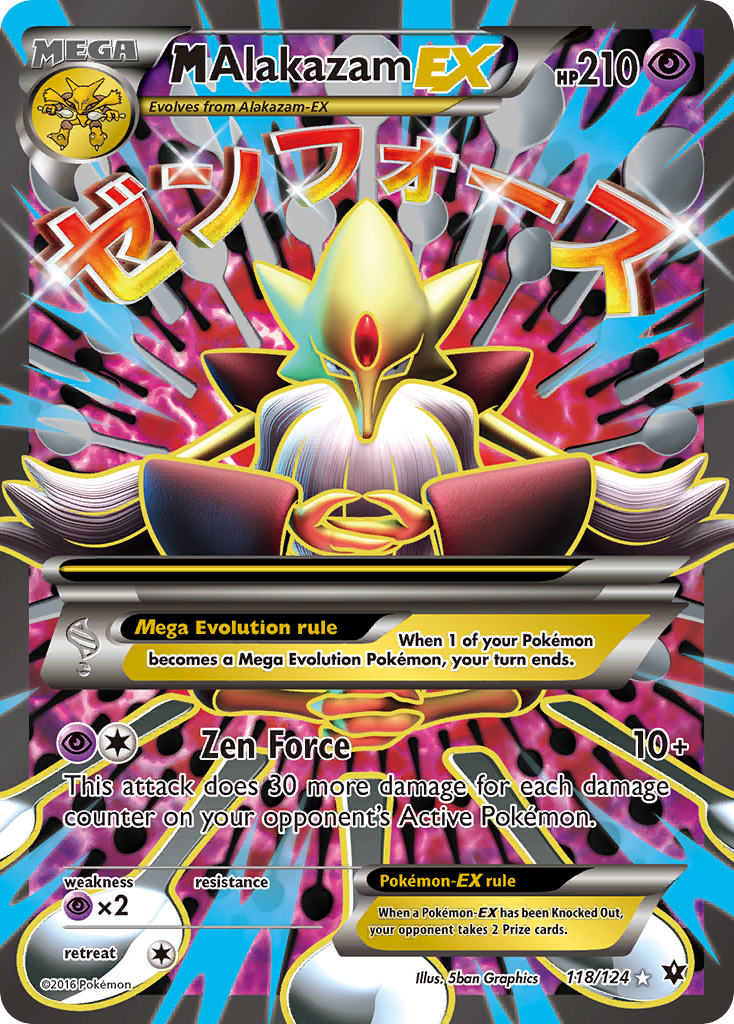 M Alakazam EX (118/124) [XY: Fates Collide] | Rock City Comics