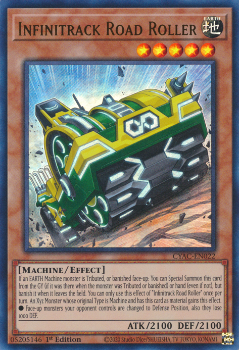 Infinitrack Road Roller [CYAC-EN022] Ultra Rare | Rock City Comics