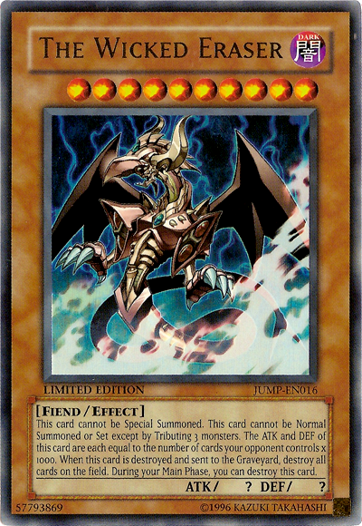 The Wicked Eraser [JUMP-EN016] Ultra Rare | Rock City Comics
