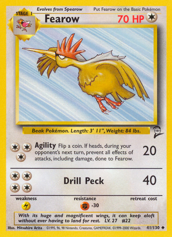 Fearow (41/130) [Base Set 2] | Rock City Comics