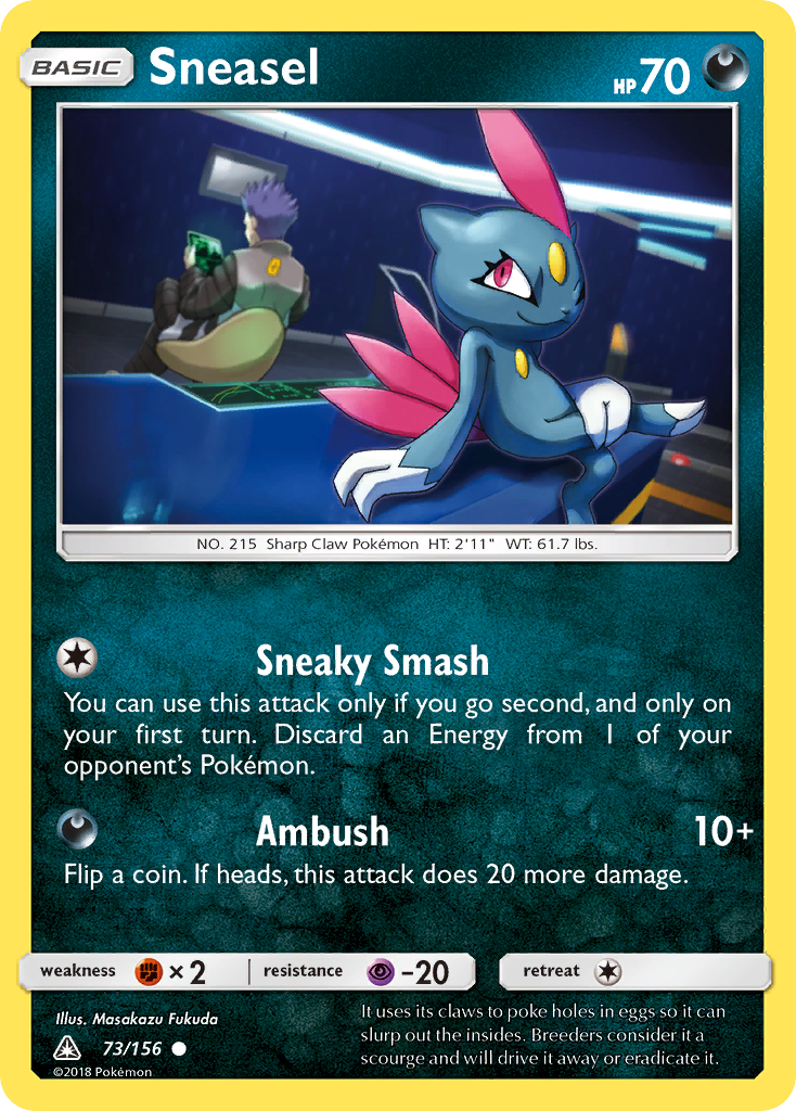 Sneasel (73/156) [Sun & Moon: Ultra Prism] | Rock City Comics