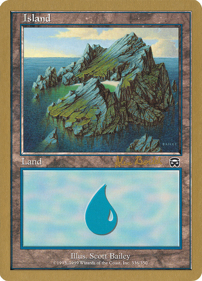 Island (ab336) (Alex Borteh) [World Championship Decks 2001] | Rock City Comics