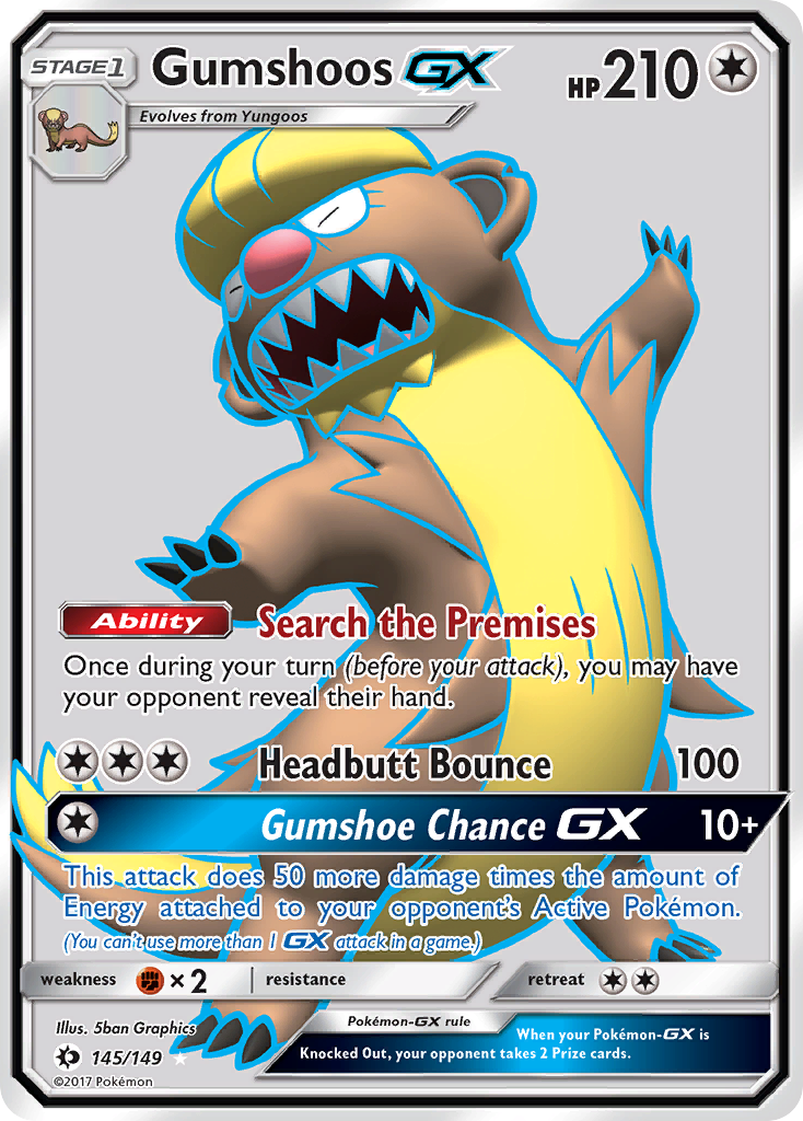 Gumshoos GX (145/149) [Sun & Moon: Base Set] | Rock City Comics