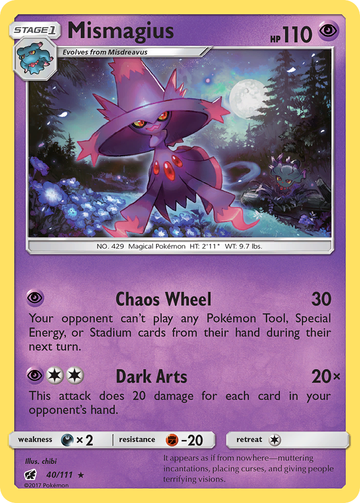 Mismagius (40/111) [Sun & Moon: Crimson Invasion] | Rock City Comics