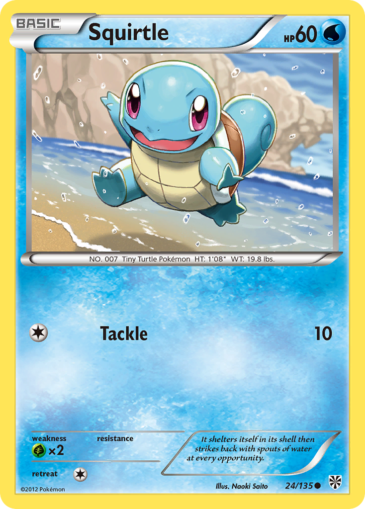 Squirtle (24/135) [Black & White: Plasma Storm] | Rock City Comics