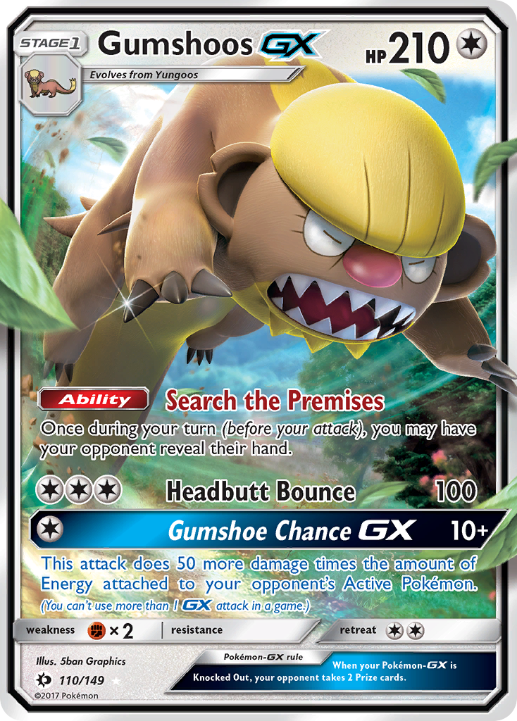 Gumshoos GX (110/149) [Sun & Moon: Base Set] | Rock City Comics