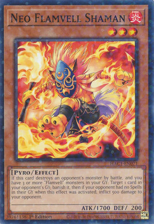 Neo Flamvell Shaman (Duel Terminal) [HAC1-EN071] Common | Rock City Comics